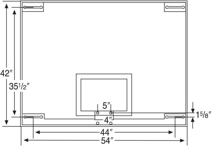 42" x 54" Glass Backboard - Image 2