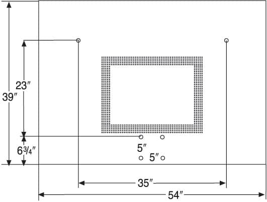 39" x 54" Perpetual Steel Playground Backboard - Image 2