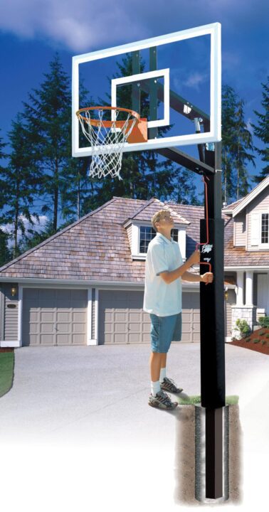Lottery Pick ZipCrank 4" Adjustable Basketball System