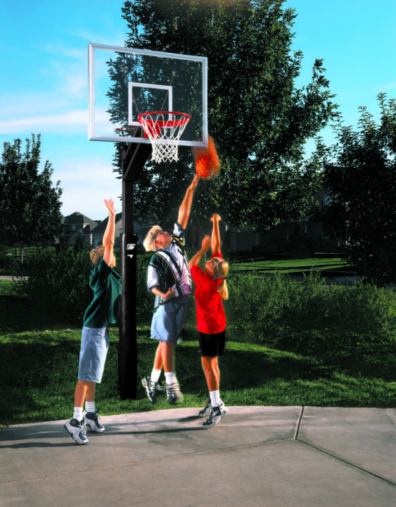 All Conference QwikChange 4" Adjustable Basketball System